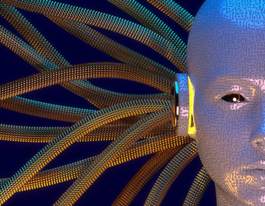 ai-cloud-concept-with-robot-head